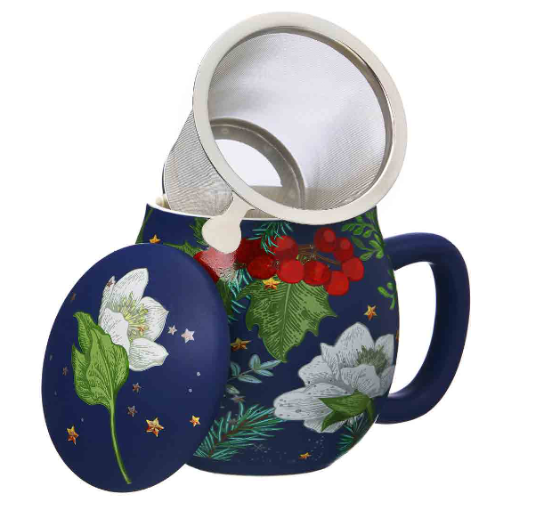 Cana Ceramica Camilla Christmas Cu Infuzor si Capac