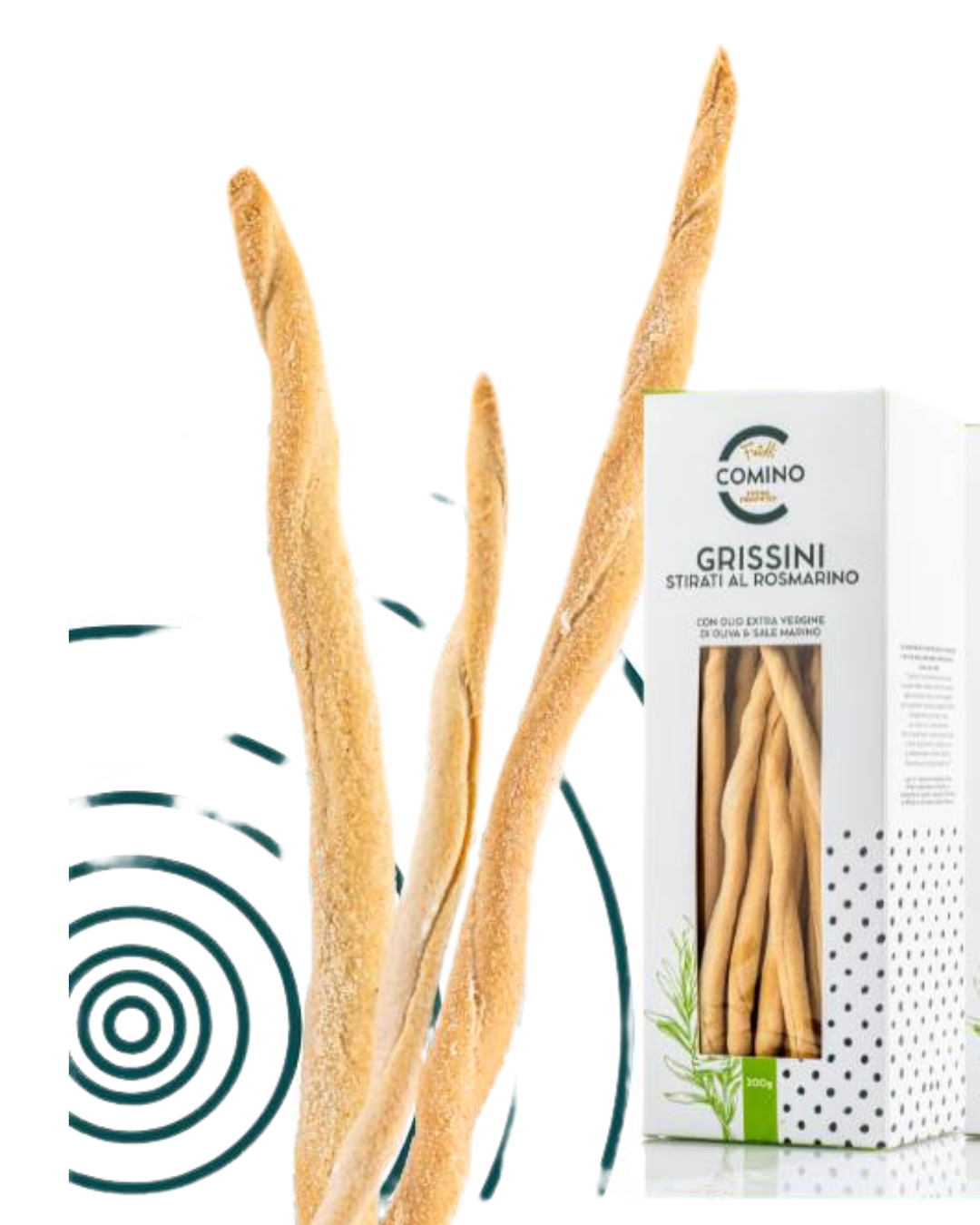 Grisine din grau dur cu rozmarin Fratelli Comino 200g