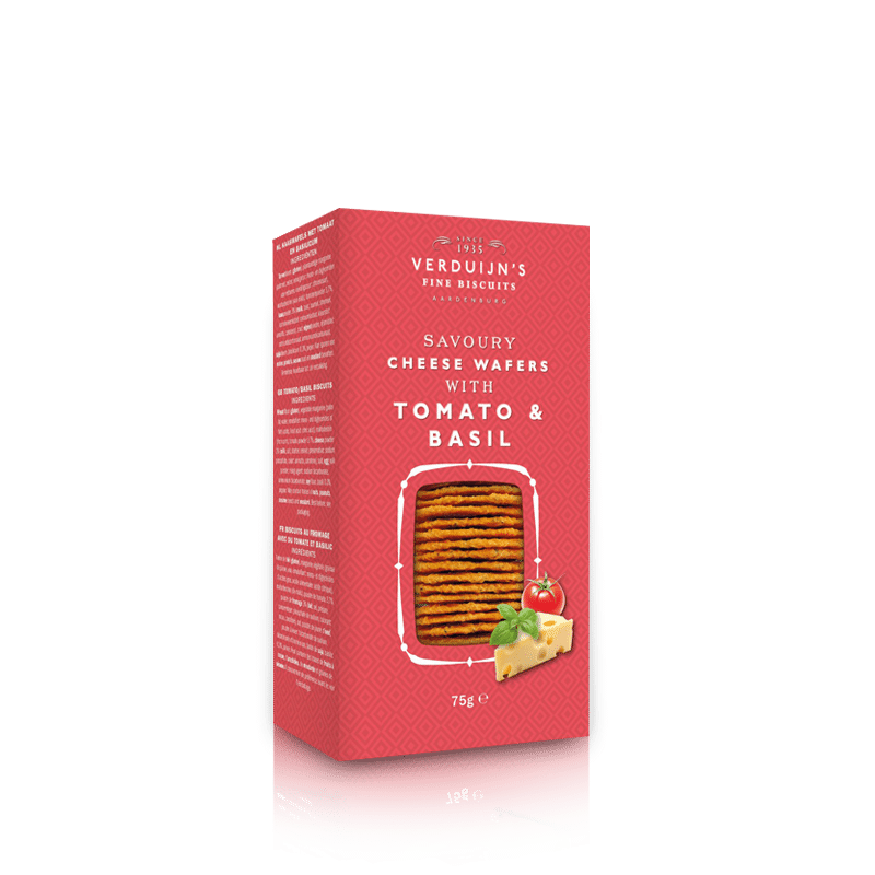 Crackers artizanali cu rosii si busuioc Verdujin's 75g