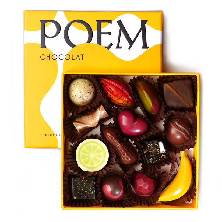 Cutie 12 praline asortate Poem