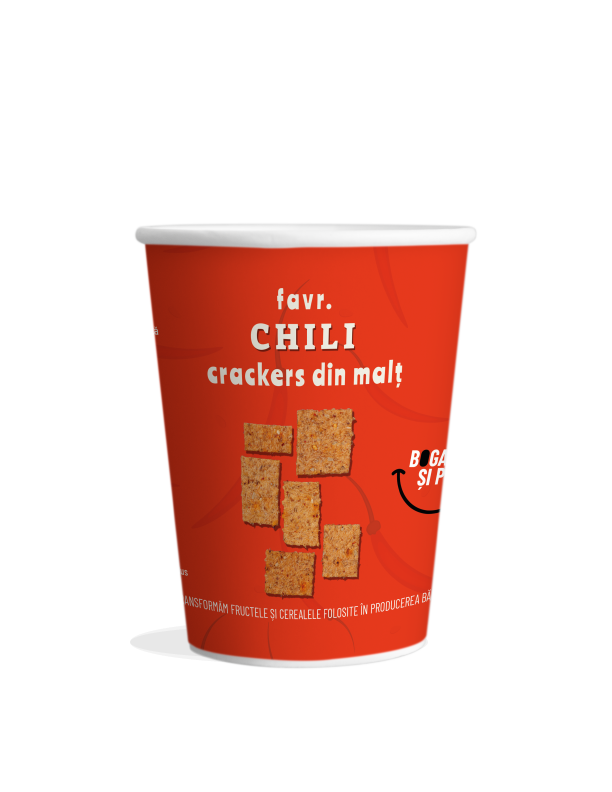 Crackers din malt de bere cu chilli Favr 100g X6