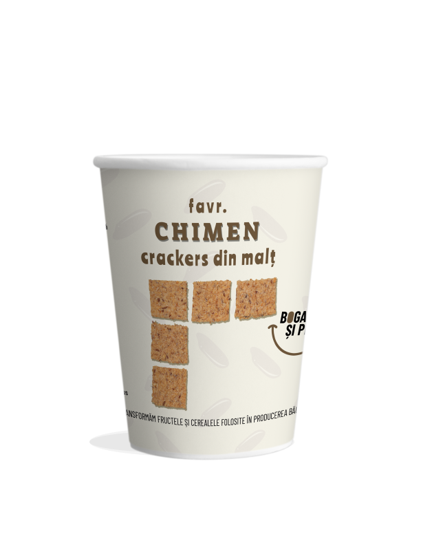 Crackers din malt de bere cu chimen Favr 100g X6 buc