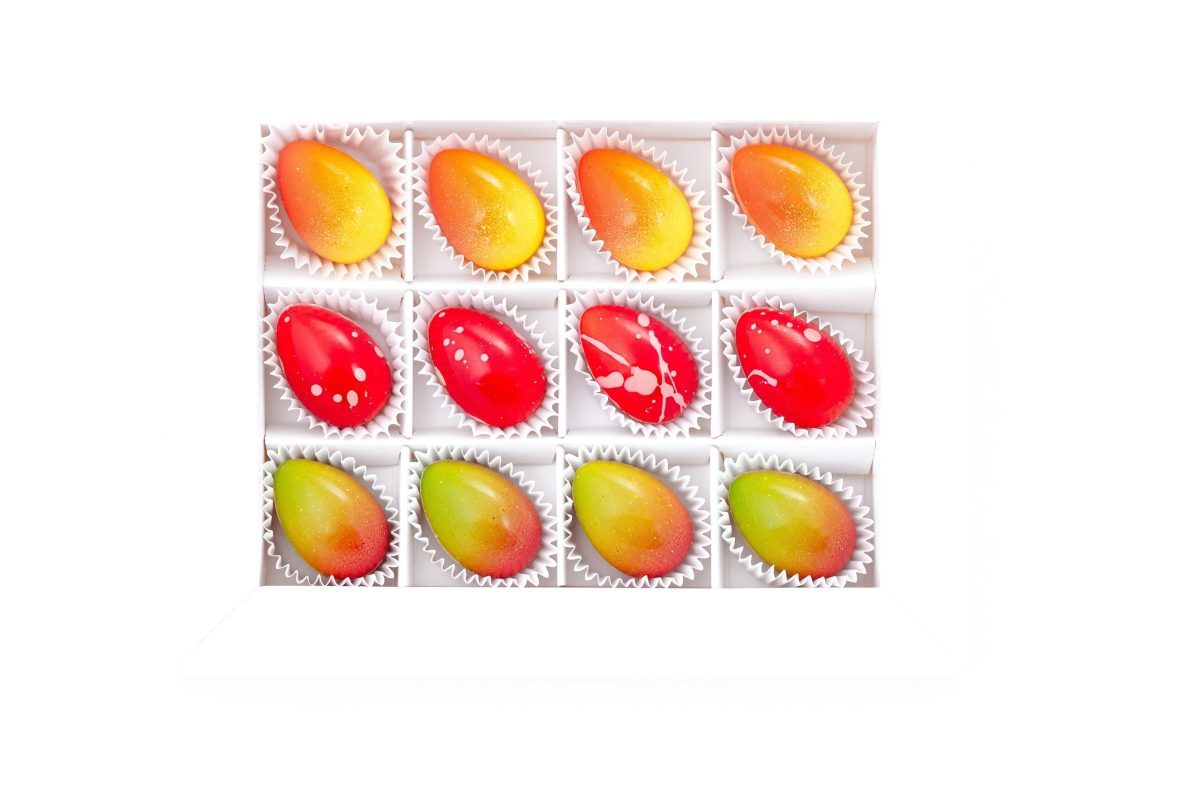 Cutie Paște 12 ouțe ciocolată