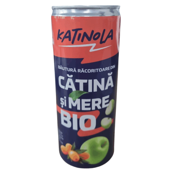 Băutură carbogazoasă naturală cu măr și cătină Katinola