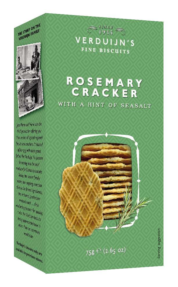 Crackers artizanali cu rozmarin Verdujin's 75g